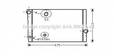 AVA QUALITY COOLING bw2355 -  Радиатор, охлаждение двигателя